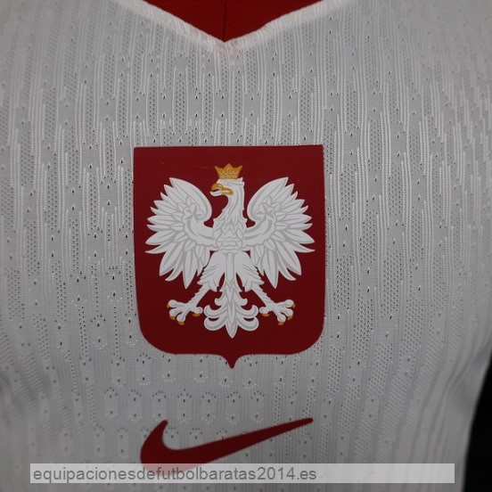Nuevo 1ª Jugadores Camiseta Polonia 2024 Blanco Baratas